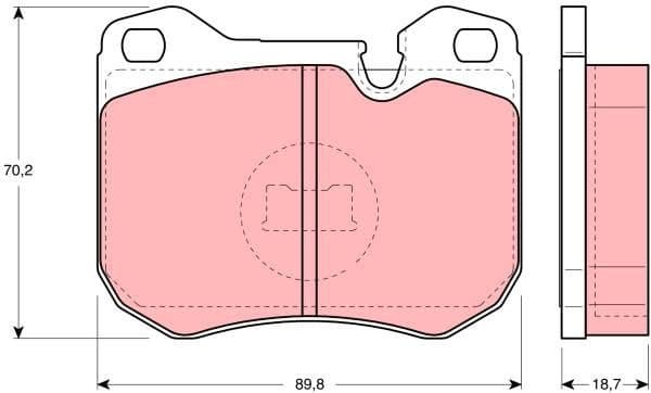 Brake Pad Set, disc brake GDB309 - image 3