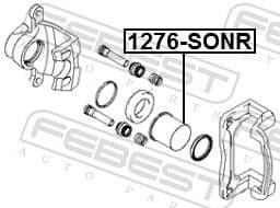 Piston, brake caliper 1276-SONR - image 2