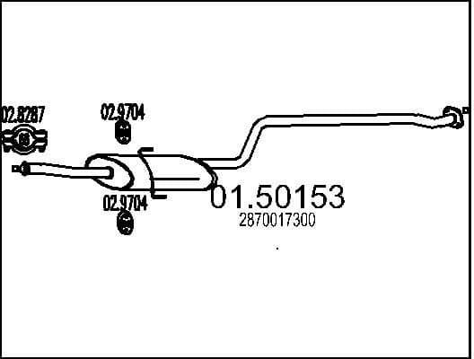 Centre Muffler 01.50153