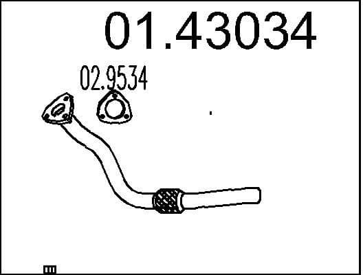 Exhaust Pipe 01.43034