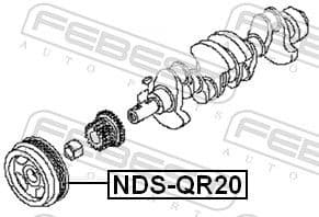 Belt Pulley, crankshaft NDS-QR20 - image 2