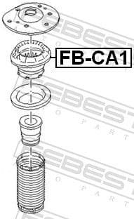 Rolling Bearing, suspension strut support mount FB-CA1 - image 2