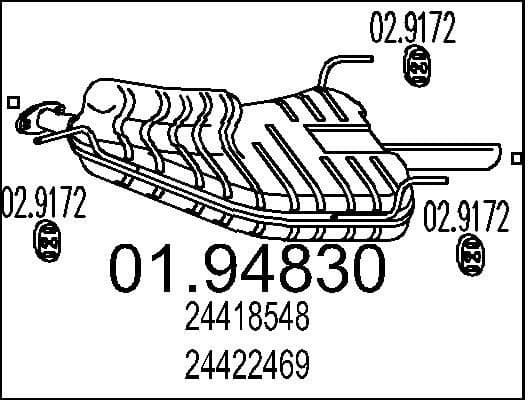 Rear Muffler 01.94830