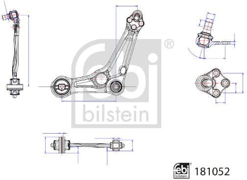 Control/Trailing Arm, wheel suspension 181052 - image 2
