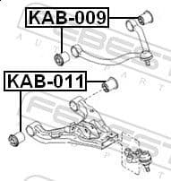 Mounting, control/trailing arm KAB-011 - image 2