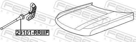 Bonnet Cable 29101-RRIII - image 2