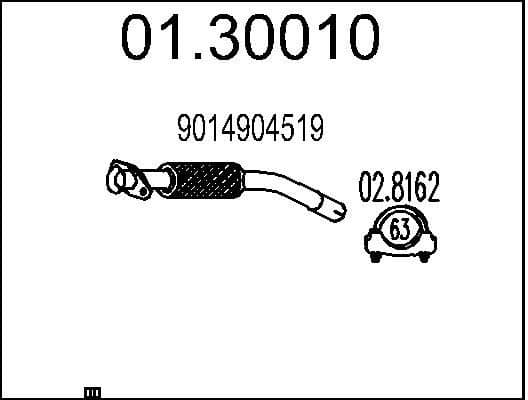 Exhaust Pipe 01.30010