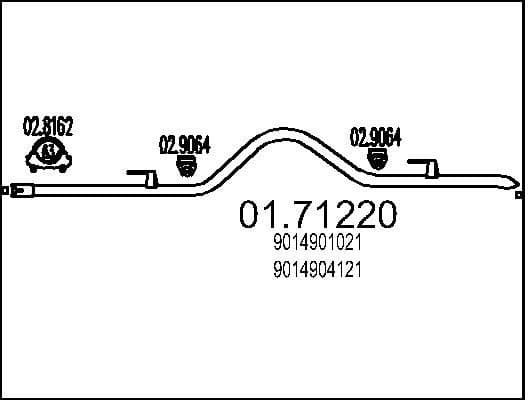 Exhaust Pipe 01.71220