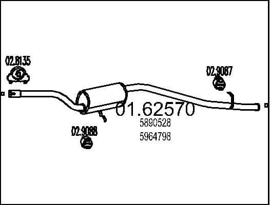 Rear Muffler 01.62570