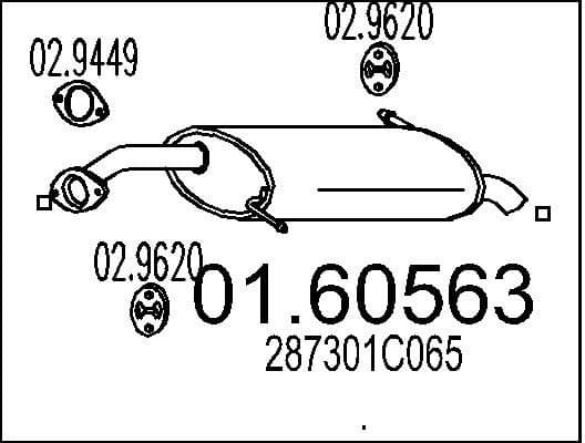 Rear Muffler 01.60563
