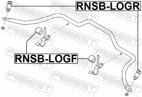 Mounting, stabiliser bar RNSB-LOGF - image 2