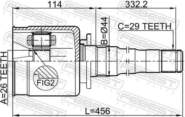 Joint Kit, drive shaft 2911-DIVFRH - image 2