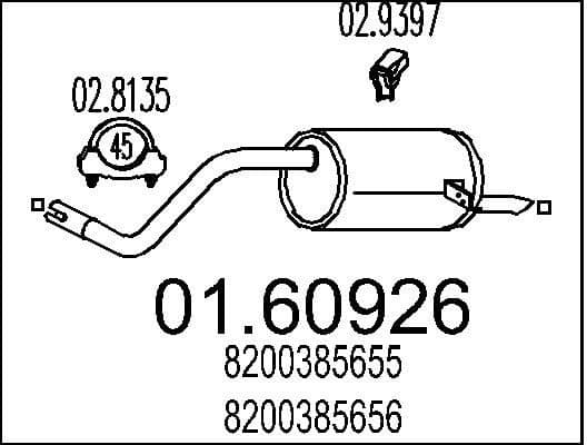 Rear Muffler 01.60926