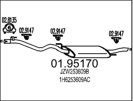 Rear Muffler 01.95170