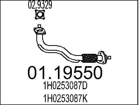 Exhaust Pipe 01.19550
