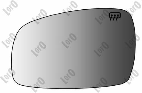 Mirror Glass, exterior mirror LORO 3703G01