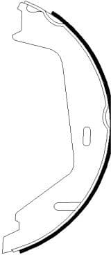 Brake Shoe Set, parking brake 91081300 - image 2