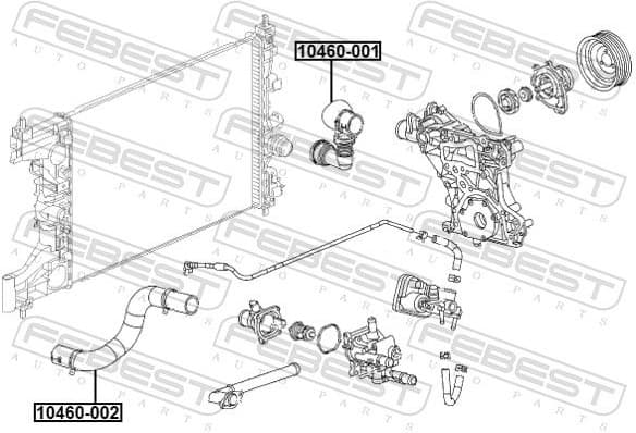 Radiator Hose 10460-001 - image 2