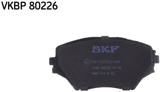 Brake Pad Set, disc brake VKBP80226