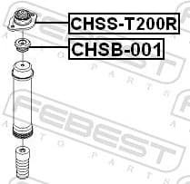 Suspension Strut Support Mount CHSS-T200R - image 2