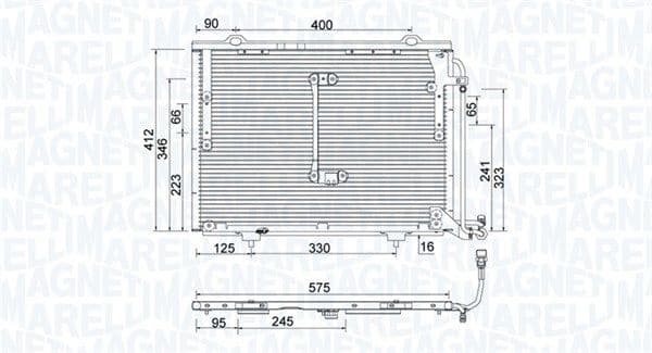 Condenser, air conditioning 350203945000