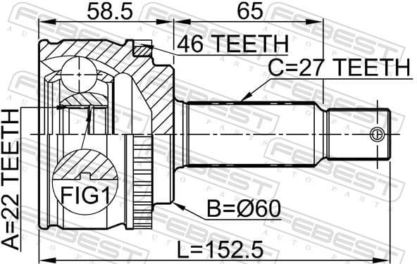 Joint Kit, drive shaft 2210-CDA46 - image 2