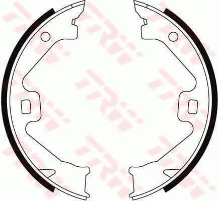 Brake Shoe Set, parking brake GS8469 - image 2