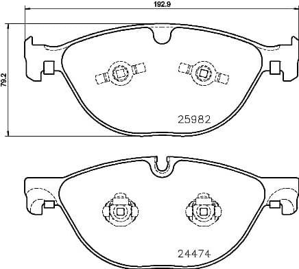 Brake Pad Set, disc brake PRIME LINE P 36 029