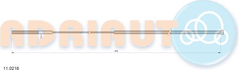 Cable Pull, parking brake 11.0216