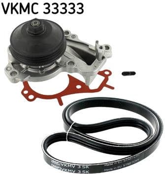 Water Pump + V-ribbed Belt Kit VKMC33333