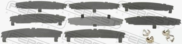 Anti-Squeal Foil, brake pad (back plate) 0103-ACA30F