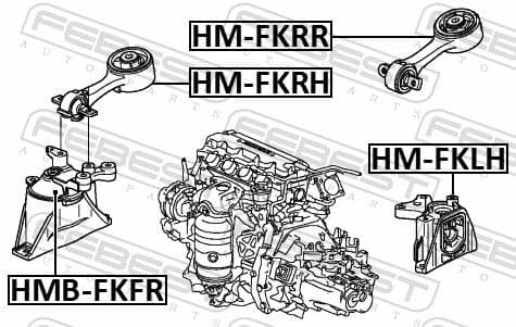 Mounting, engine HM-FKLH