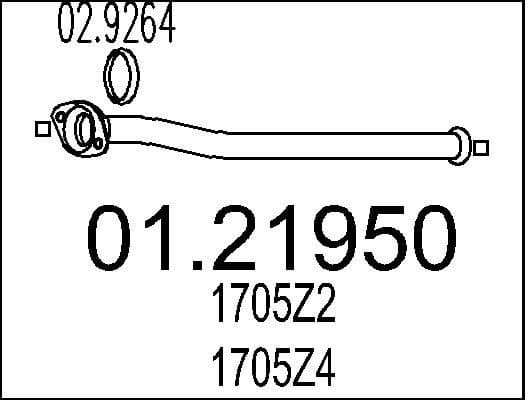 Exhaust Pipe 01.21950