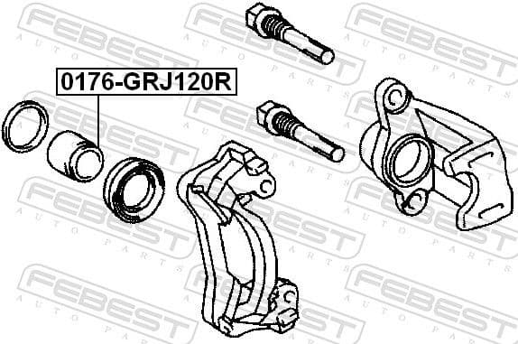 Piston, brake caliper 0176-GRJ120R - image 2