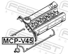 Seal Ring, spark plug shaft MCP-V45 - image 2