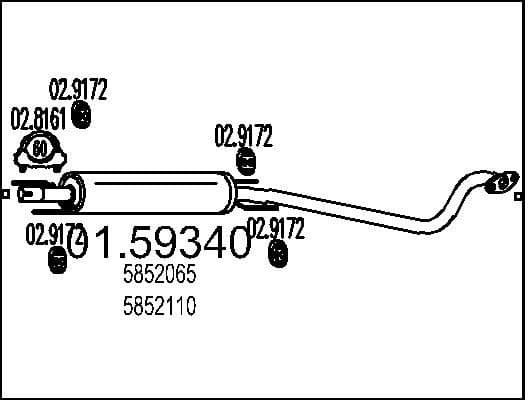 Centre Muffler 01.59340