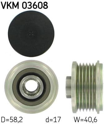 Alternator Freewheel Clutch VKM 03608 - image 2