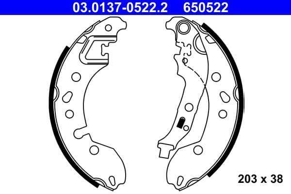 Brake Shoe Set 03013705222