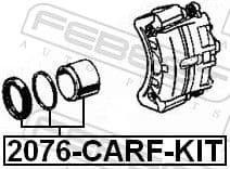 Piston, brake caliper 2076-CARF-KIT - image 2