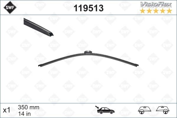 Wiper Blade DAS ORIGINAL REAR 119513