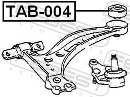 Mounting, control/trailing arm TAB-004 - image 2