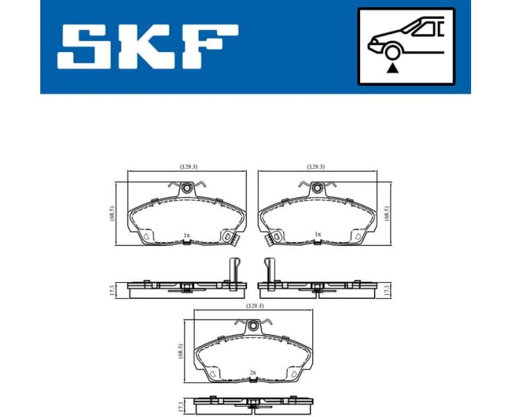 Brake Pad Set, disc brake VKBP80577A - image 5