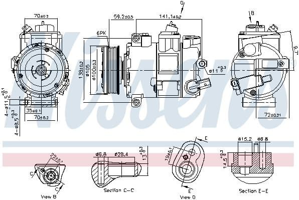 Compressor, air conditioning ** FIRST FIT ** 890773