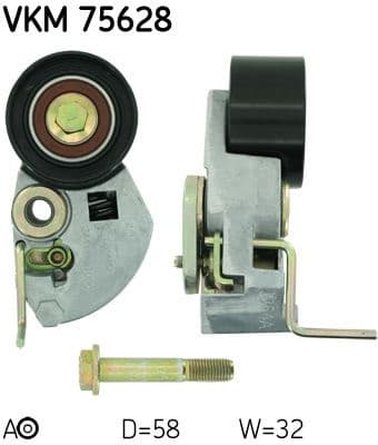 Tensioner Pulley, timing belt VKM 75628 - image 2
