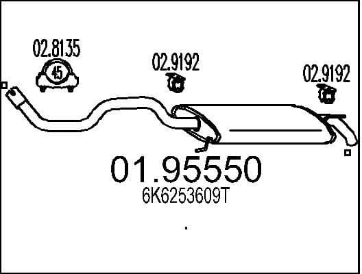 Rear Muffler 01.95550