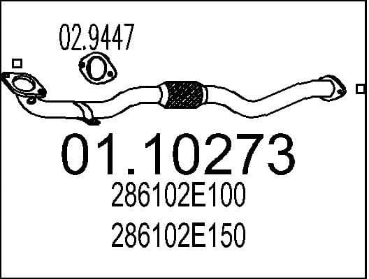 Exhaust Pipe 01.10273