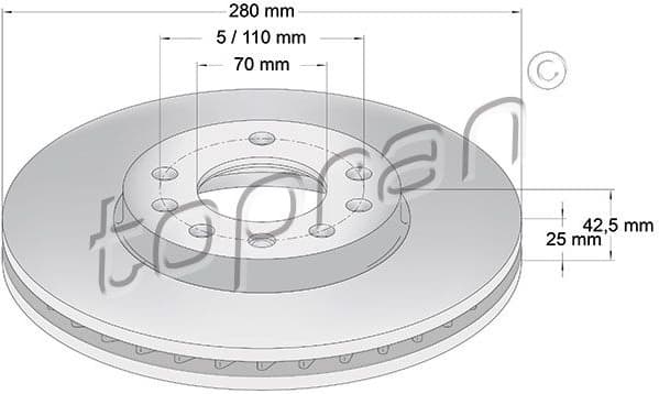 Brake Disc COATED 205 524