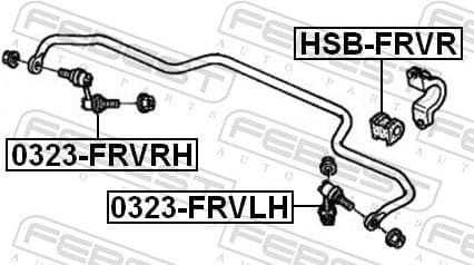Link/Coupling Rod, stabiliser bar 0323-FRVRH - image 2