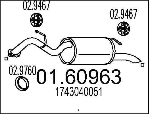 Rear Muffler 01.60963