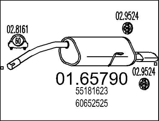 Rear Muffler 01.65790